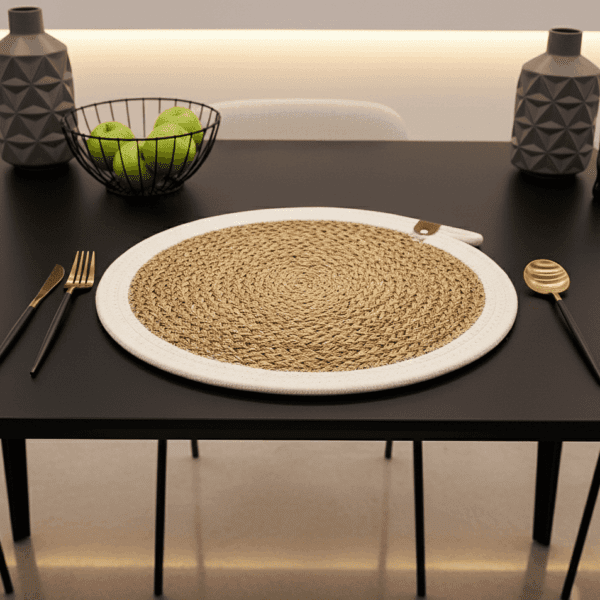 Knitted placemat (2) Knitted Placemat 2