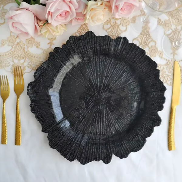 Reef Charger Plate ‐ Black