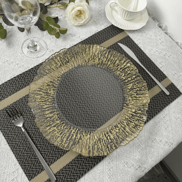 N - Transparent and gold