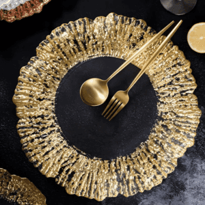 N - Transparent and gold