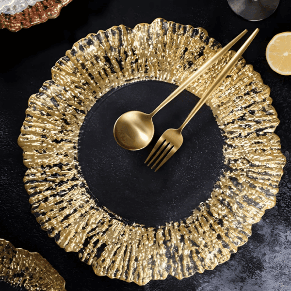 N - Transparent and gold