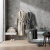 Grey Beige (3) copy Bathrobe - Grey and Beige