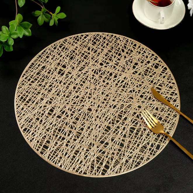 Circle Patch Placemat - Gold