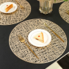 Circle Patch Placemat - Gold